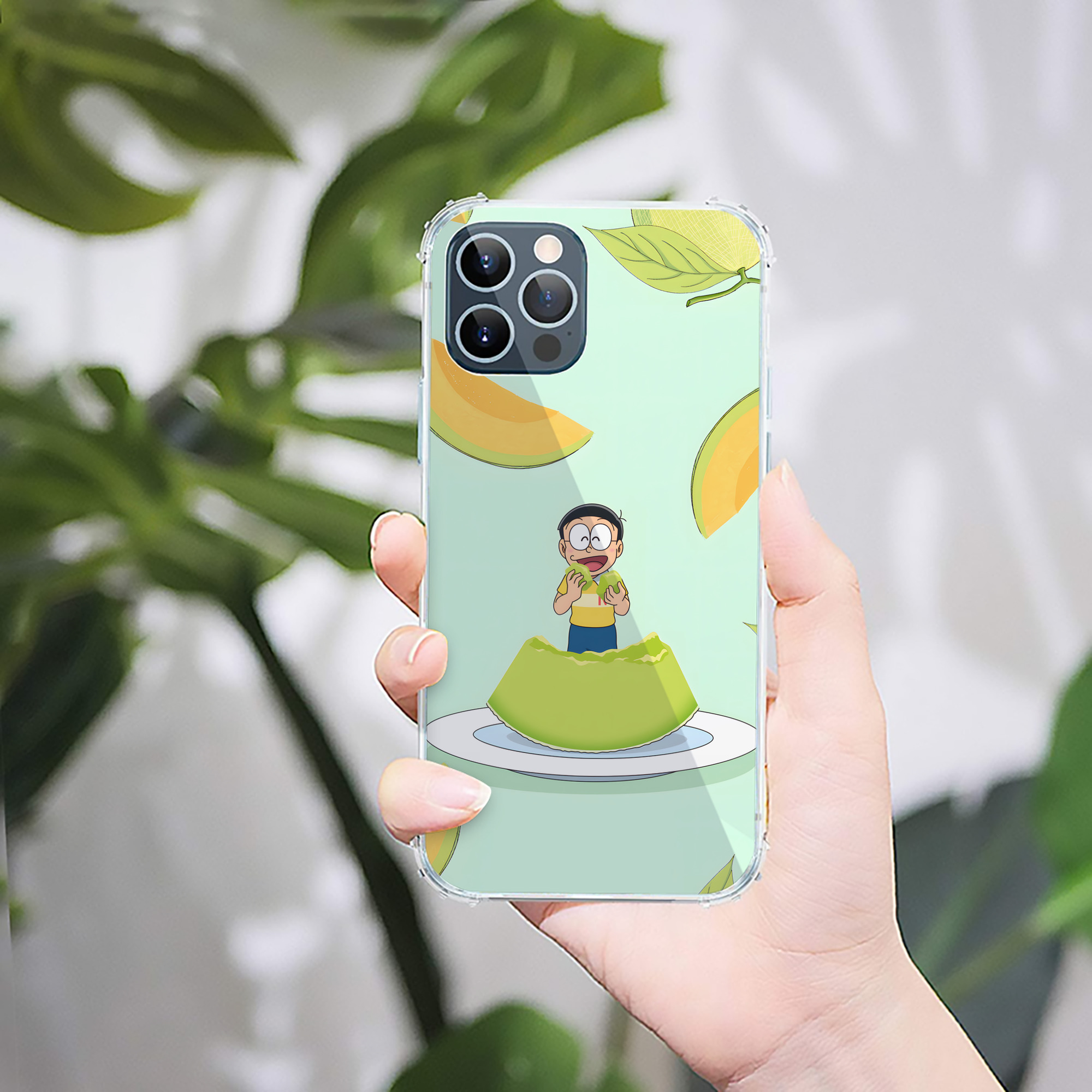 （画像用） ドラえもん Doraemon 【iPhone 12シリーズ対応】透明スマホケース（クリアソフトケース）
